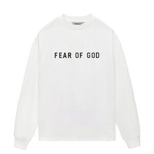 ESSENTIALS 3D Silicone Lettering Long Sleeve T-Shirt